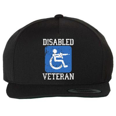 Disabled Veteran Armed Forces Military Soldier Army Usa Wool Snapback Cap
