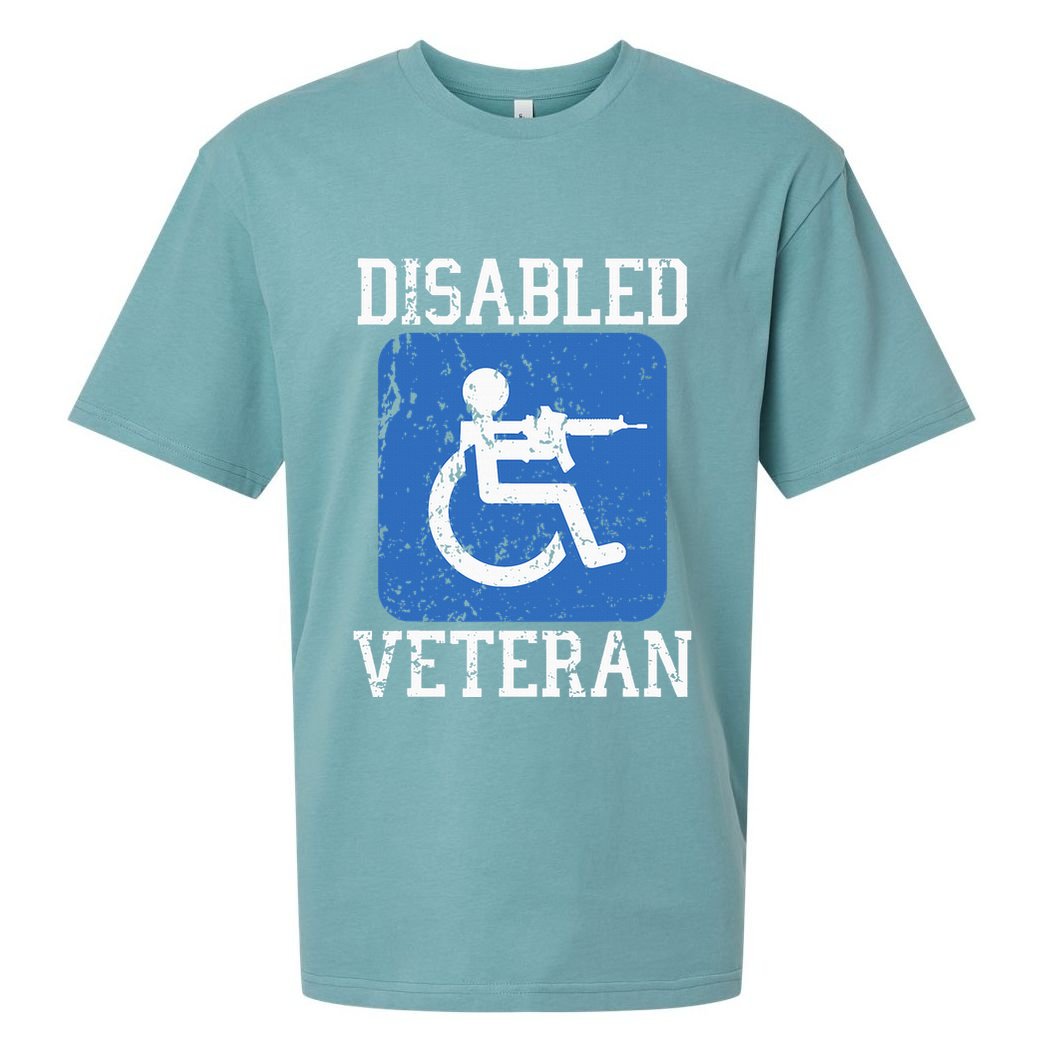 Disabled Veteran Armed Forces Military Soldier Army Usa Sueded Cloud Jersey T-Shirt