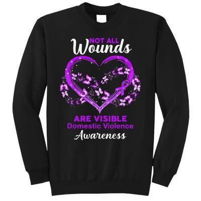 Domestic Violence Awareness Not All Wounds Are Visible Sweatshirt