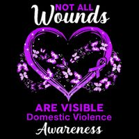 Domestic Violence Awareness Not All Wounds Are Visible Backpack