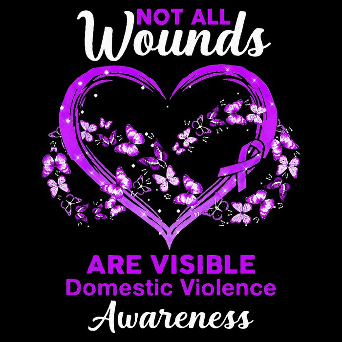 Domestic Violence Awareness Not All Wounds Are Visible Backpack