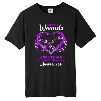 Domestic Violence Awareness Not All Wounds Are Visible Tall Fusion ChromaSoft Performance T-Shirt