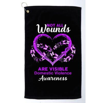 Domestic Violence Awareness Not All Wounds Are Visible Golf Towel