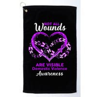 Domestic Violence Awareness Not All Wounds Are Visible Golf Towel