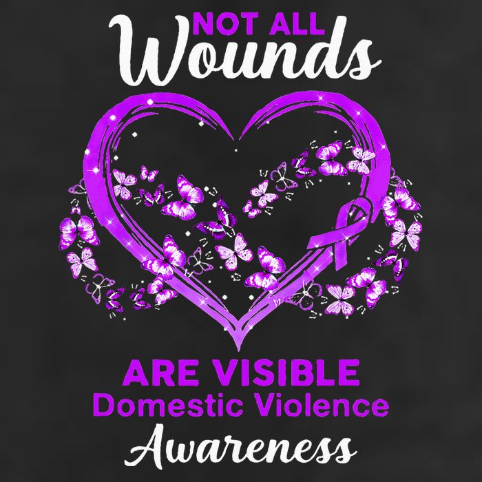 Domestic Violence Awareness Not All Wounds Are Visible Golf Towel