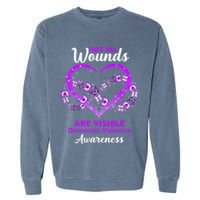 Domestic Violence Awareness Not All Wounds Are Visible Garment-Dyed Sweatshirt