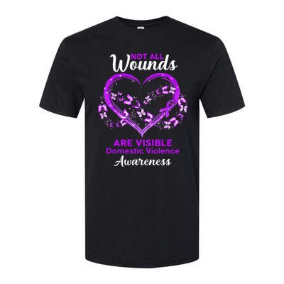 Domestic Violence Awareness Not All Wounds Are Visible Softstyle CVC T-Shirt