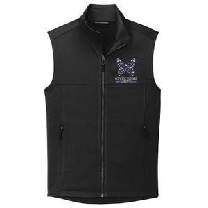 Domestic Violence Awareness Purple Ribbon Butterfly Warrior Collective Smooth Fleece Vest