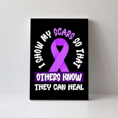 Domestic Violence Awareness Scars World Narcissistic Abuse Canvas