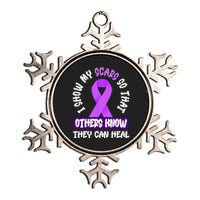 Domestic Violence Awareness Scars World Narcissistic Abuse Metallic Star Ornament