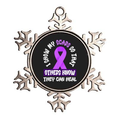 Domestic Violence Awareness Scars World Narcissistic Abuse Metallic Star Ornament