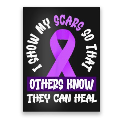 Domestic Violence Awareness Scars World Narcissistic Abuse Poster