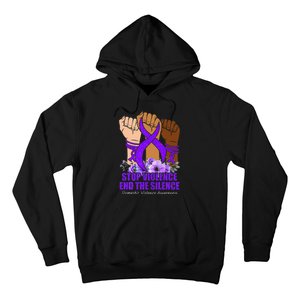 Domestic Violence Awareness Stop Violence End Silence Hoodie