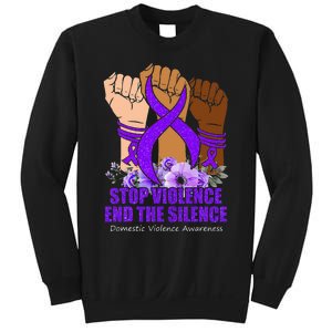 Domestic Violence Awareness Stop Violence End Silence Sweatshirt