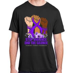 Domestic Violence Awareness Stop Violence End Silence Adult ChromaSoft Performance T-Shirt