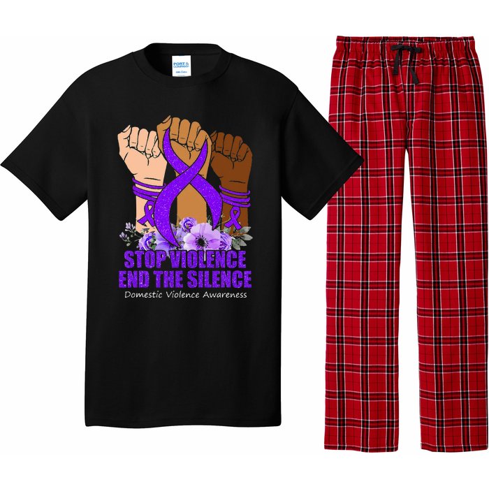 Domestic Violence Awareness Stop Violence End Silence Pajama Set