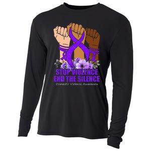 Domestic Violence Awareness Stop Violence End Silence Cooling Performance Long Sleeve Crew