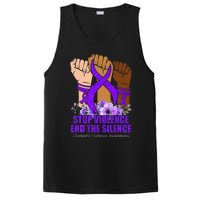 Domestic Violence Awareness Stop Violence End Silence PosiCharge Competitor Tank