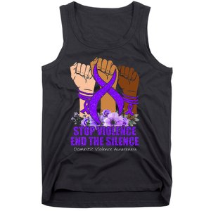 Domestic Violence Awareness Stop Violence End Silence Tank Top