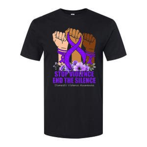 Domestic Violence Awareness Stop Violence End Silence Softstyle CVC T-Shirt