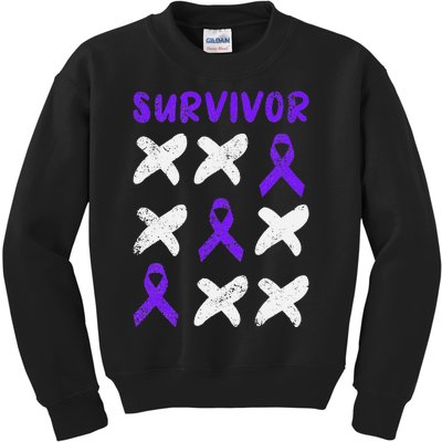 Domestic Violence Awareness Survivor Kids Sweatshirt