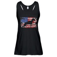 Doberman Vintage American Flag funny gog lovers Ladies Essential Flowy Tank