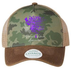 Domestic Violence Awareness Gifts Purple Butterflies Legacy Tie Dye Trucker Hat