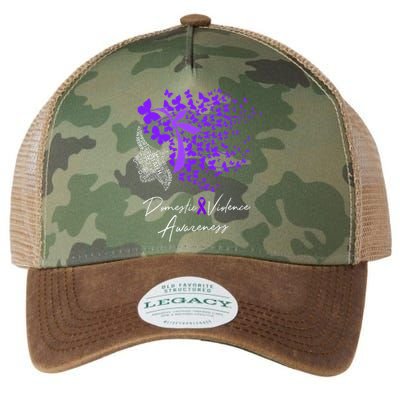 Domestic Violence Awareness Gifts Purple Butterflies Legacy Tie Dye Trucker Hat