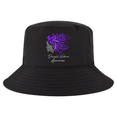 Domestic Violence Awareness Gifts Purple Butterflies Cool Comfort Performance Bucket Hat