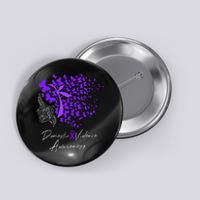 Domestic Violence Awareness Gifts Purple Butterflies Button