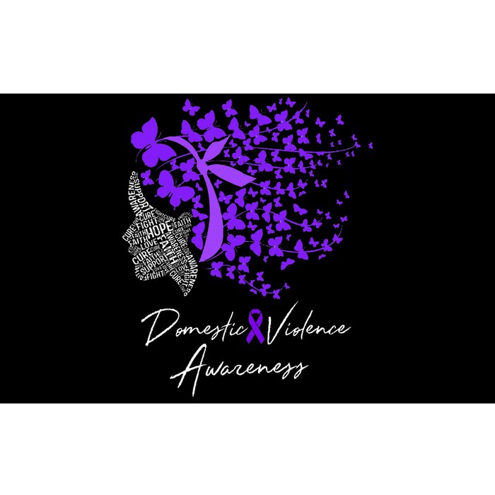 Domestic Violence Awareness Gifts Purple Butterflies Bumper Sticker