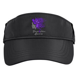 Domestic Violence Awareness Gifts Purple Butterflies Adult Drive Performance Visor