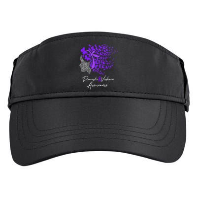 Domestic Violence Awareness Gifts Purple Butterflies Adult Drive Performance Visor