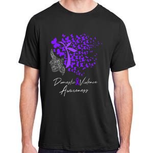 Domestic Violence Awareness Gifts Purple Butterflies Adult ChromaSoft Performance T-Shirt