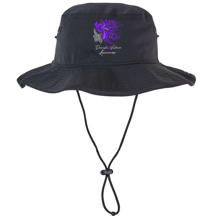 Domestic Violence Awareness Gifts Purple Butterflies Legacy Cool Fit Booney Bucket Hat