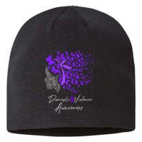 Domestic Violence Awareness Gifts Purple Butterflies Sustainable Beanie