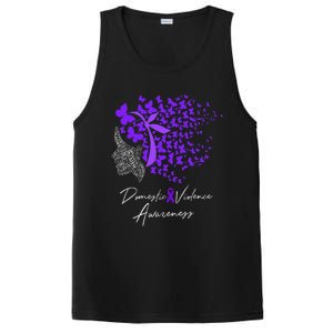 Domestic Violence Awareness Gifts Purple Butterflies PosiCharge Competitor Tank