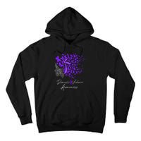 Domestic Violence Awareness Gifts Purple Butterflies Tall Hoodie