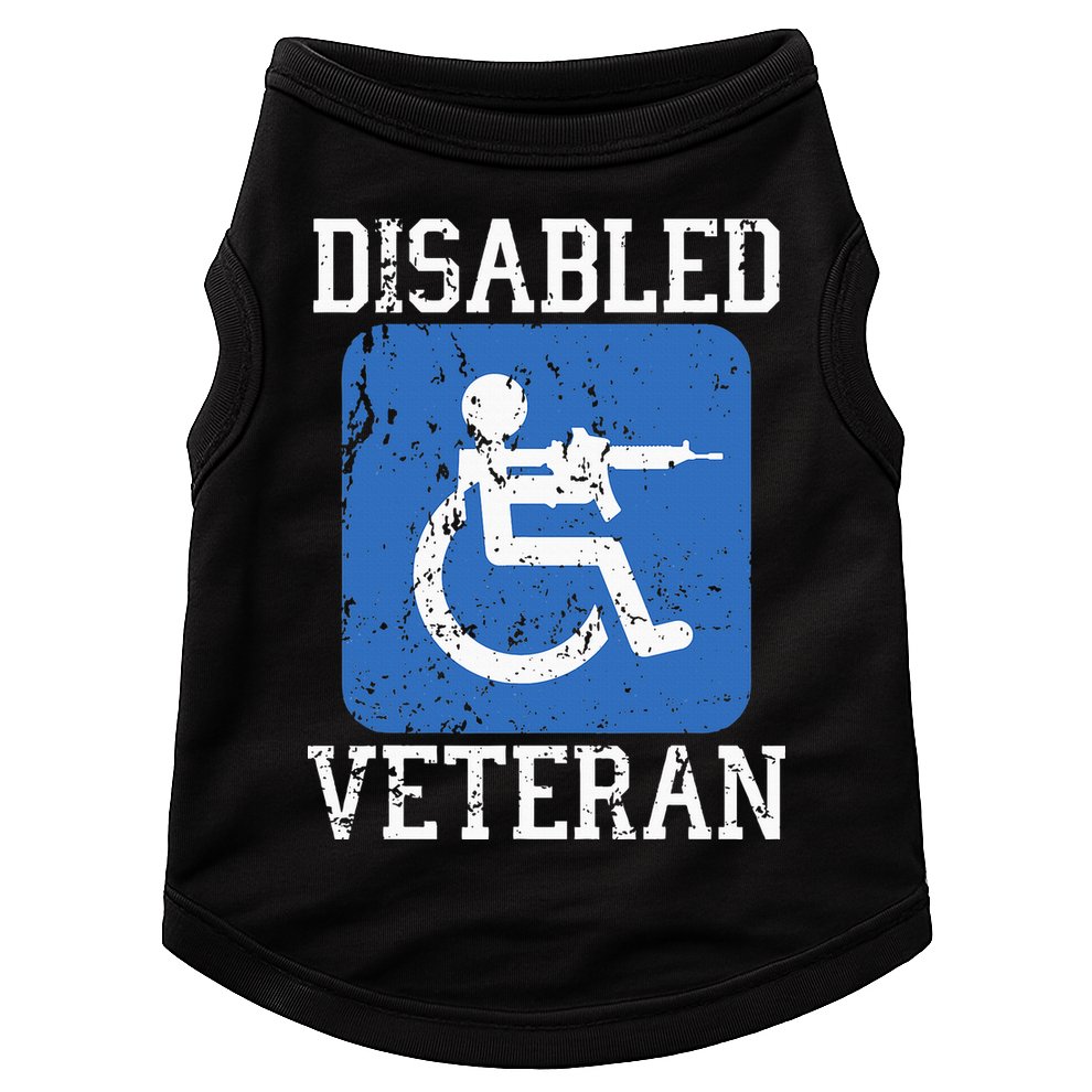 Disabled Veteran Armed Forces Military Soldier Army Usa Doggie Tank