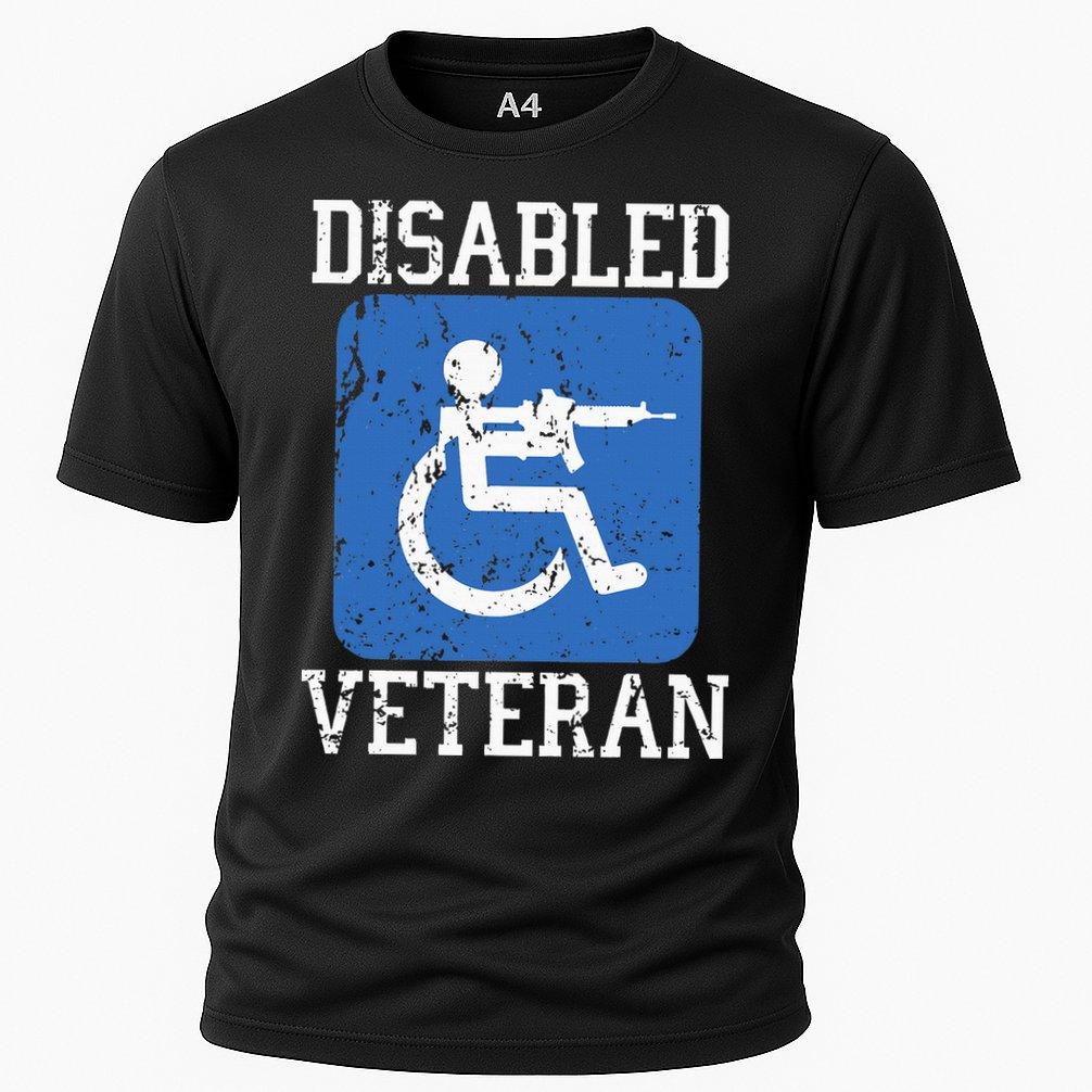 Disabled Veteran Armed Forces Military Soldier Army Usa Cooling Performance Crew T-Shirt