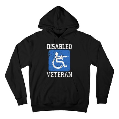 Disabled Veteran Armed Forces Military Soldier Army Usa Hoodie