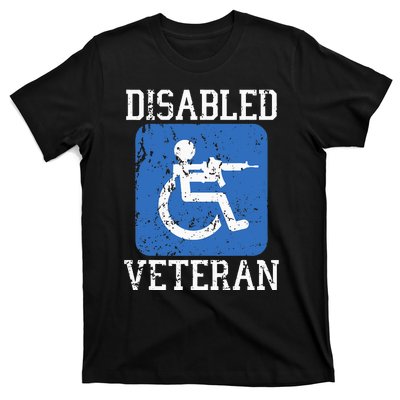 Disabled Veteran Armed Forces Military Soldier Army Usa T-Shirt