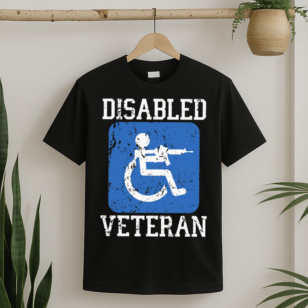 Disabled Veteran Armed Forces Military Soldier Army Usa T-Shirt