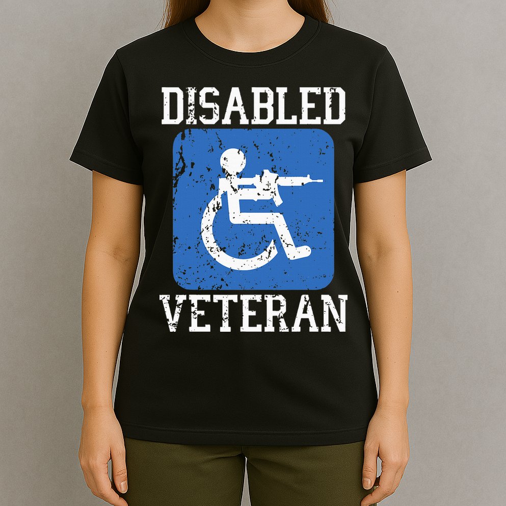 Disabled Veteran Armed Forces Military Soldier Army Usa T-Shirt