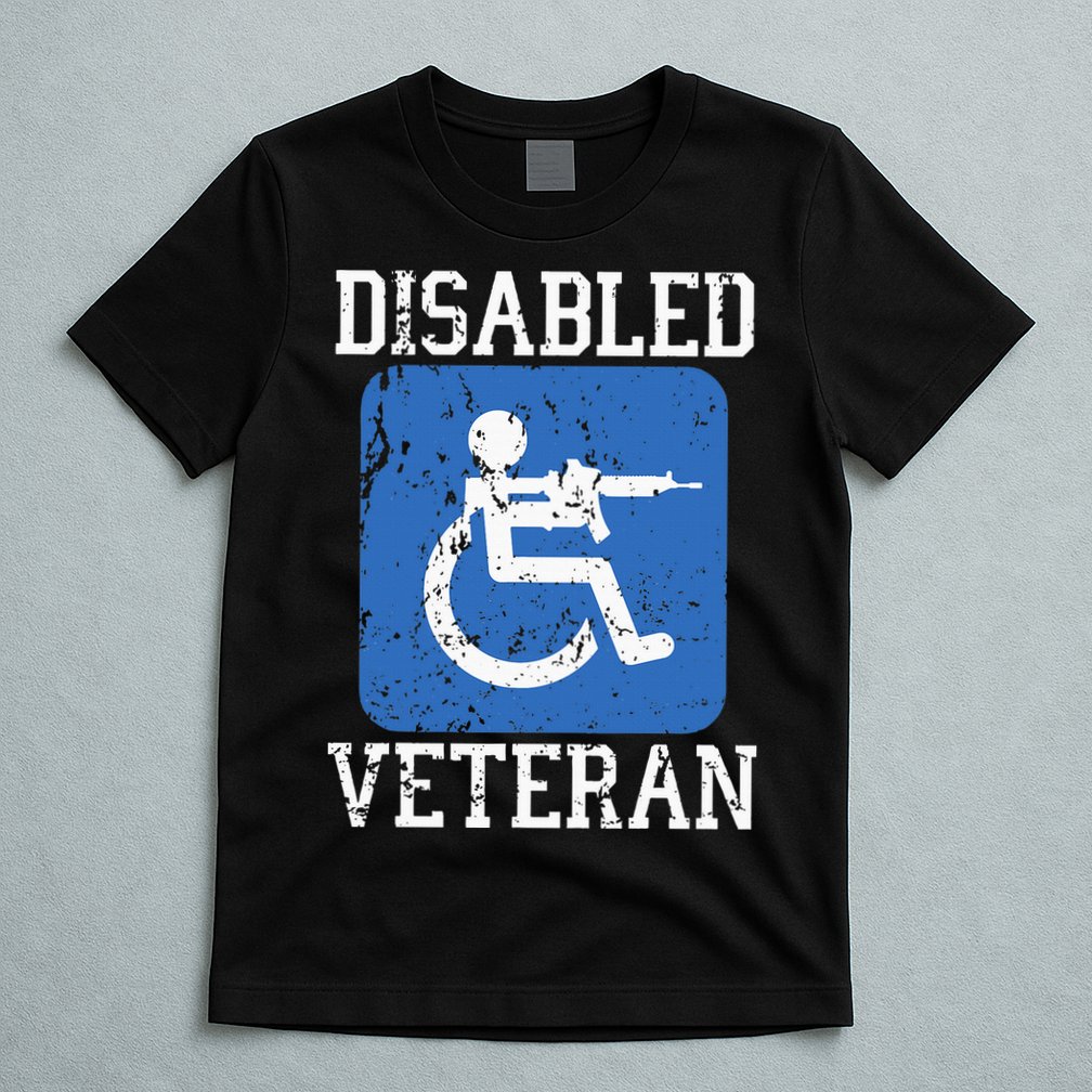 Disabled Veteran Armed Forces Military Soldier Army Usa T-Shirt