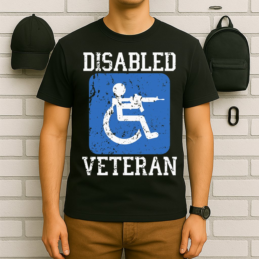 Disabled Veteran Armed Forces Military Soldier Army Usa T-Shirt