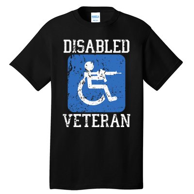 Disabled Veteran Armed Forces Military Soldier Army Usa Tall T-Shirt