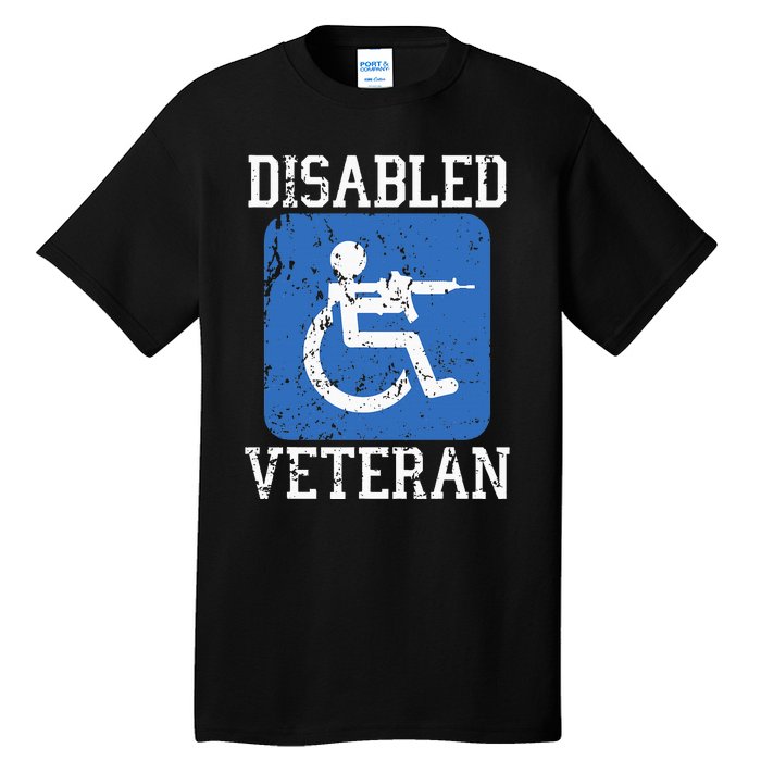 Disabled Veteran Armed Forces Military Soldier Army Usa Tall T-Shirt