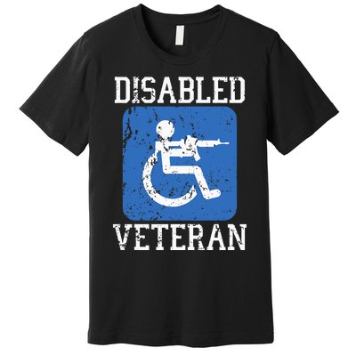 Disabled Veteran Armed Forces Military Soldier Army Usa Premium T-Shirt