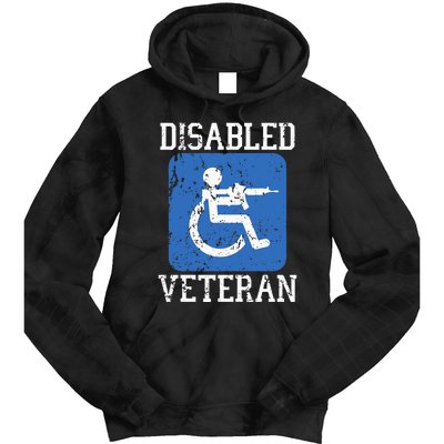 Disabled Veteran Armed Forces Military Soldier Army Usa Tie Dye Hoodie